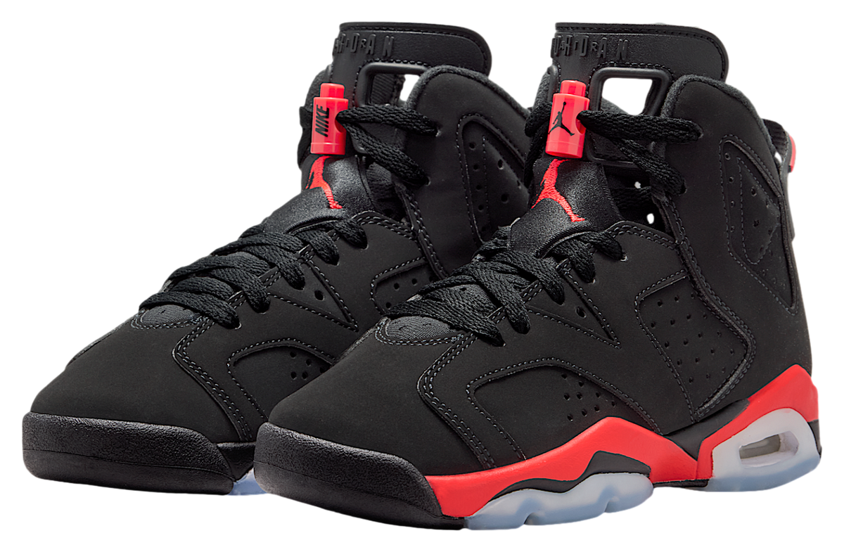 Air Jordan 6 Infrared GS Black / Light Crimson - Image 5