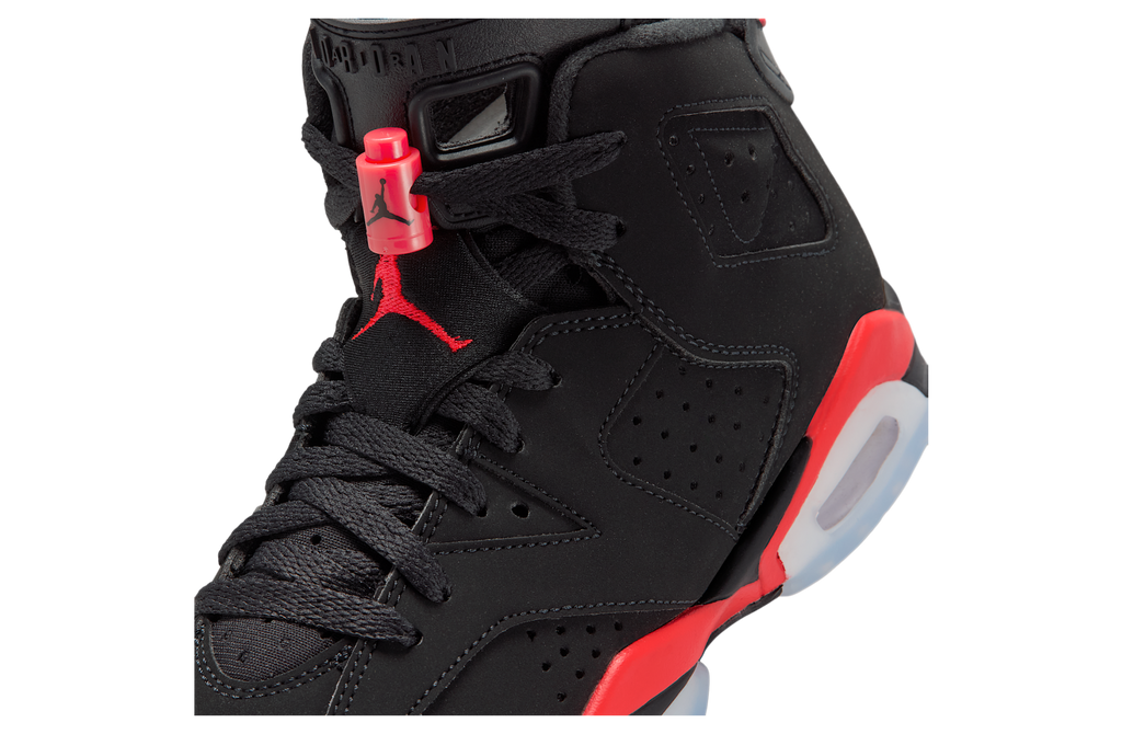 Air Jordan 6 Infrared GS Black / Light Crimson - Image 7