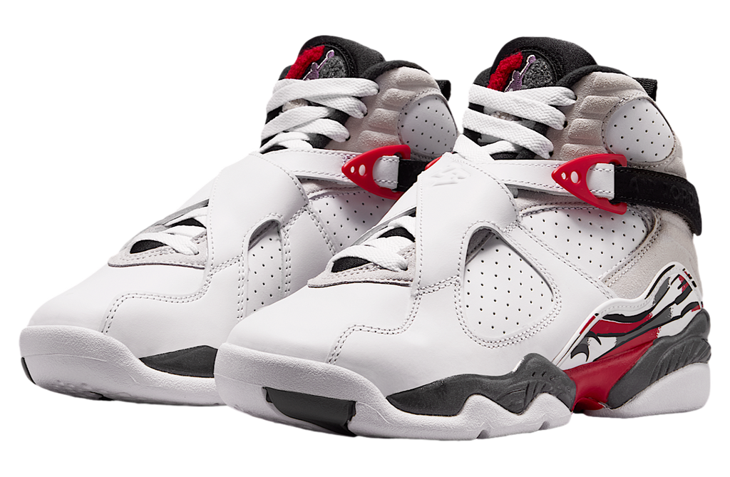 Air Jordan 8 GS White / True Red - Image 5