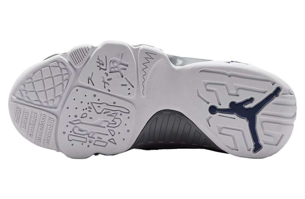 Air Jordan 9 GS White / Flint Grey / French Blue - Image 2