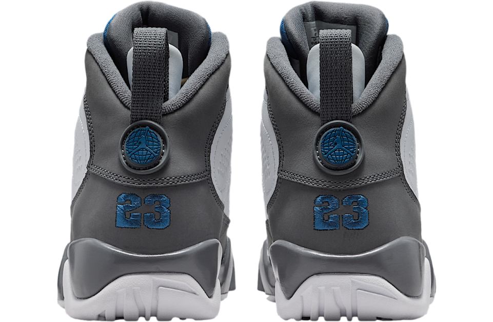 Air Jordan 9 GS White / Flint Grey / French Blue - Image 6