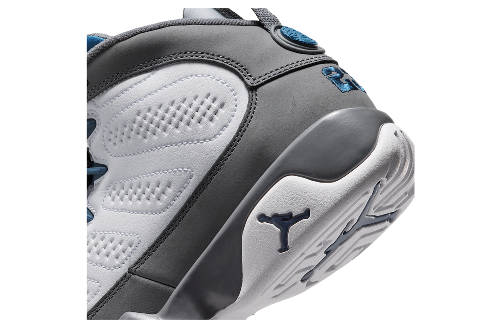 Air Jordan 9 GS White / Flint Grey / French Blue - Image 8