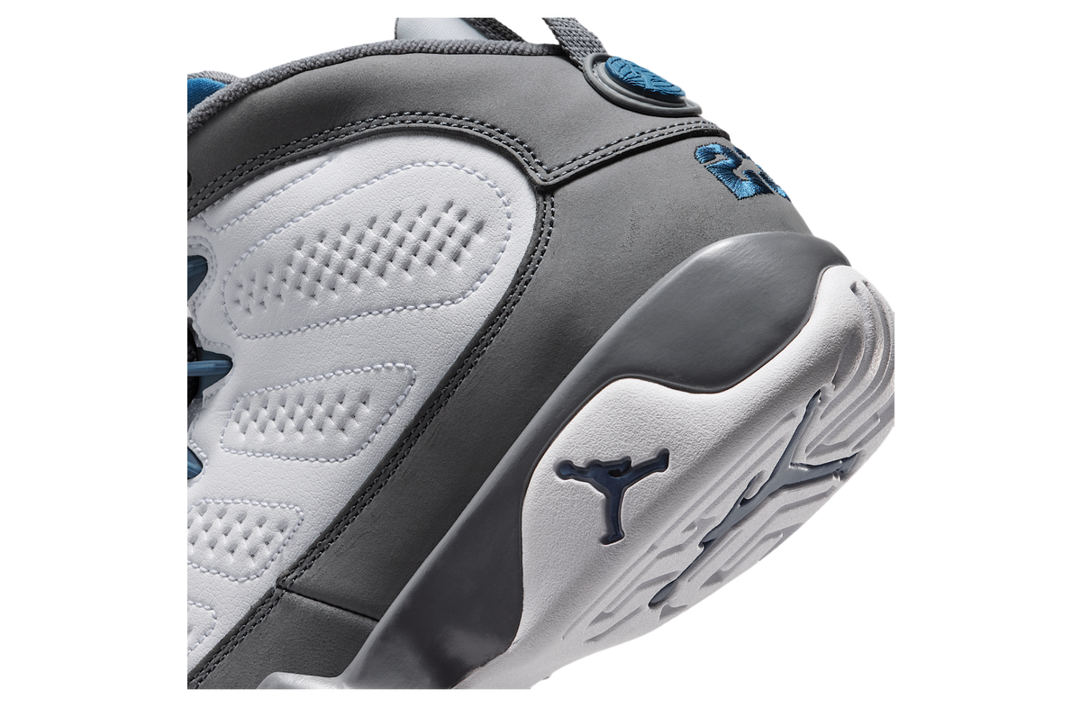 Air Jordan 9 GS White / Flint Grey / French Blue - Image 8