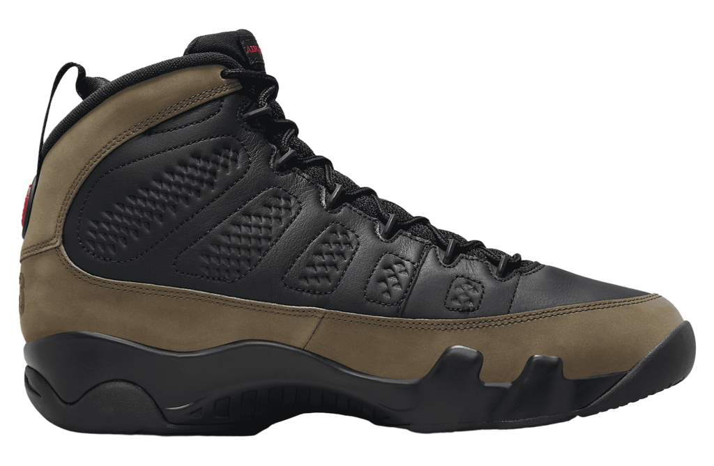 Air Jordan 9 Olive Black / True Red - Image 3