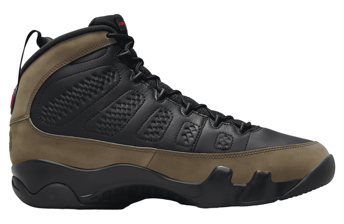 Air Jordan 9 Olive Black / True Red - Image 3