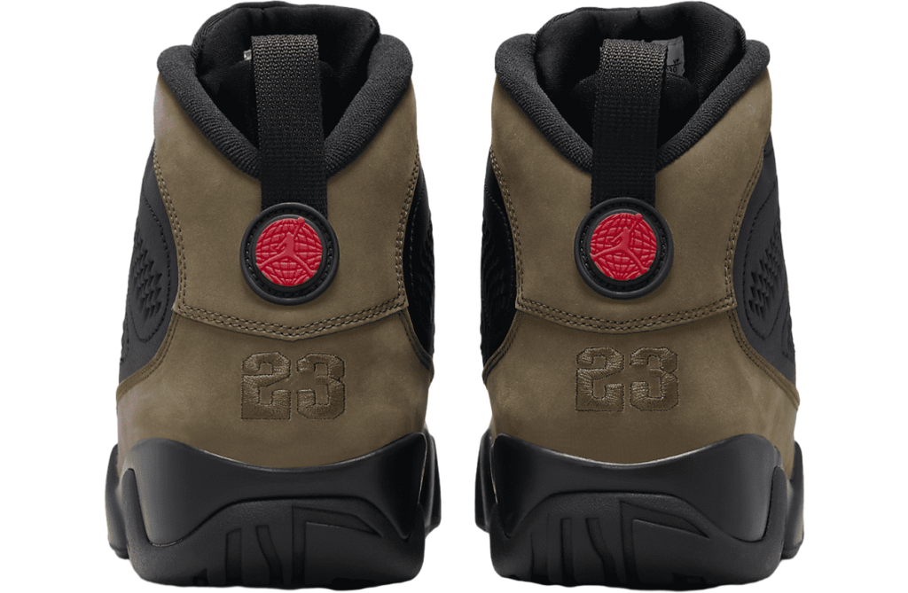 Air Jordan 9 Olive Black / True Red - Image 6