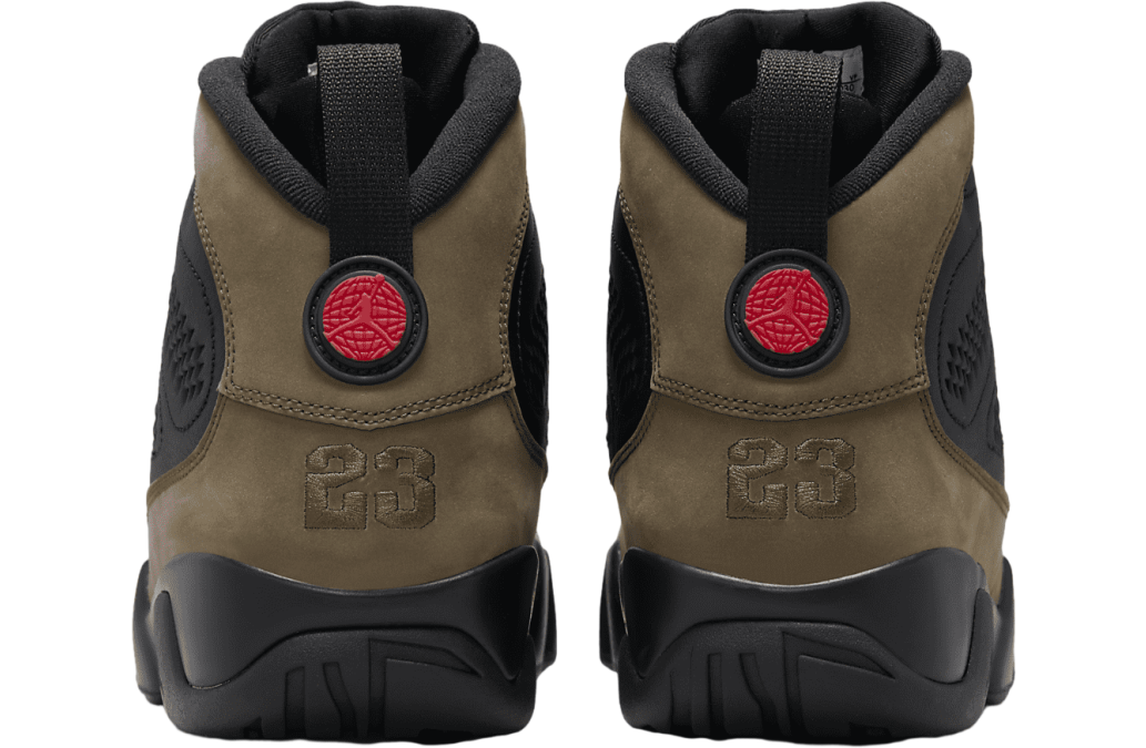 Air Jordan 9 Olive Black / True Red - Image 6