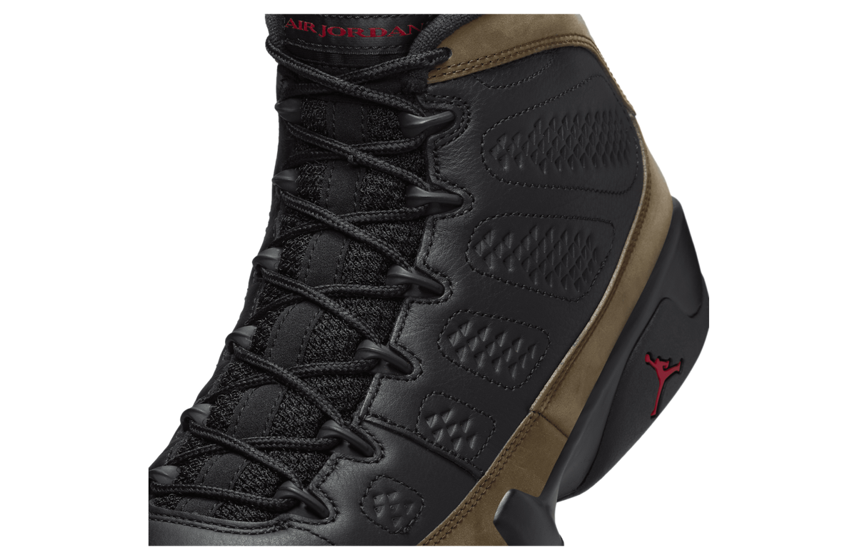 Air Jordan 9 Olive Black / True Red - Image 7