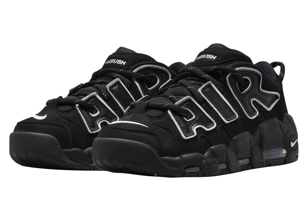 AMBUSH x Nike Air More Uptempo Low Black White - Image 2