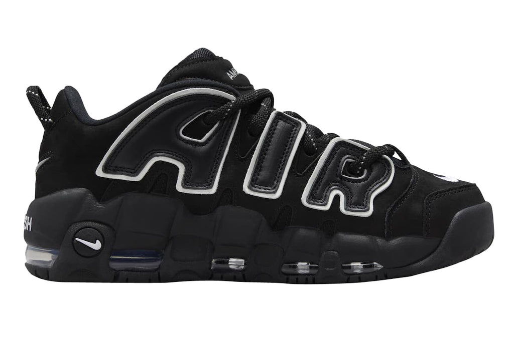 AMBUSH x Nike Air More Uptempo Low Black White - Image 3