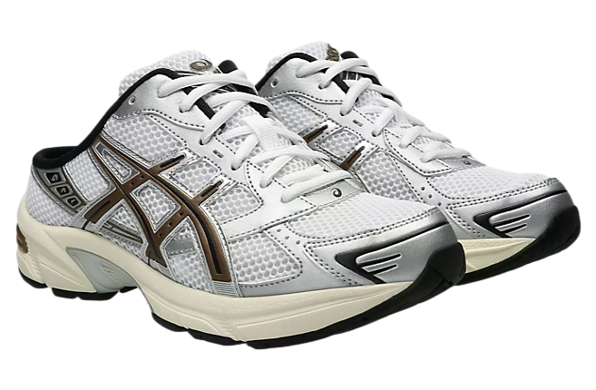 Asics Gel-1130 Mule White / Clay Canyon - Image 2