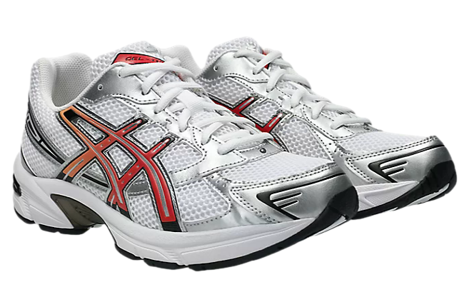 Asics Gel-1130 White / Red Snapper - Image 2
