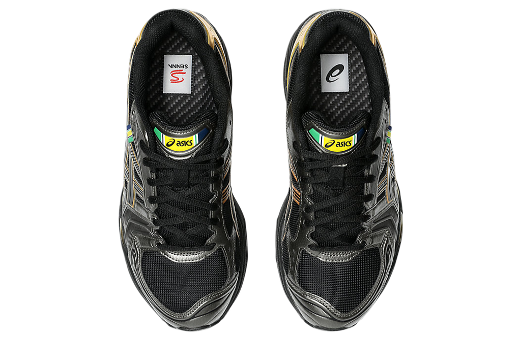 Asics Senna X Gel-Kayano 14 Black / Pure Gold - Image 6