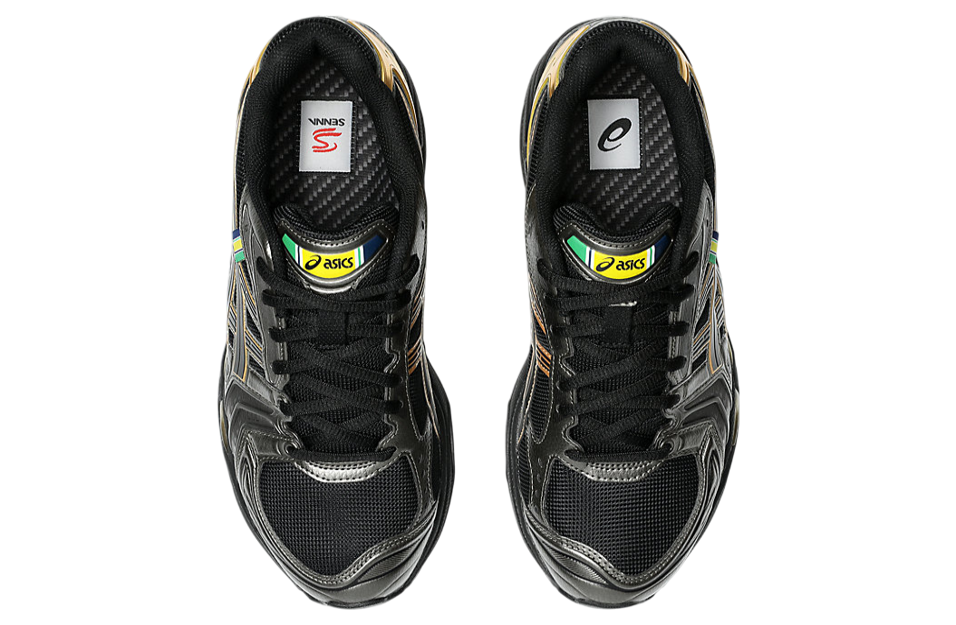 Asics Senna X Gel-Kayano 14 Black / Pure Gold - Image 6