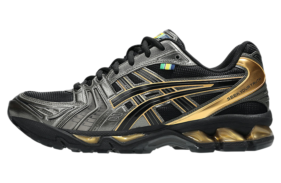 Asics Senna X Gel-Kayano 14 Black / Pure Gold - Image 8