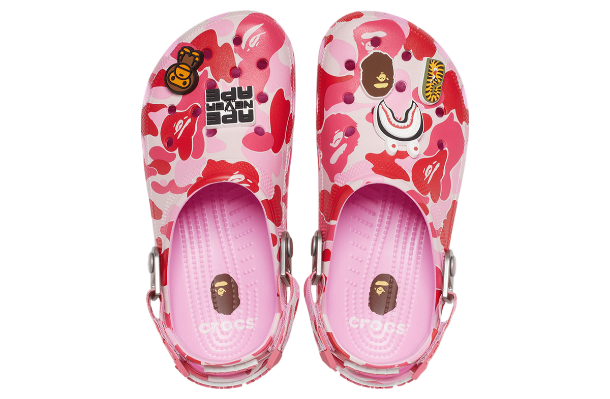 BAPE x Crocs Clog Carnation - Image 4