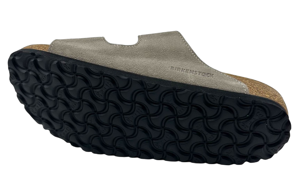 Birkenstock Arizona Shearling Suede Leather Narrow Stone Coin - Image 6
