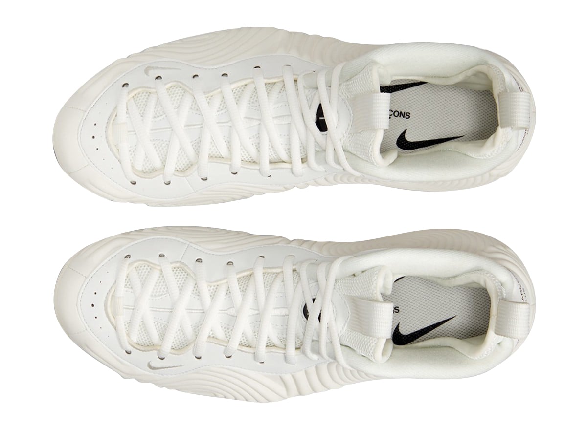 CDG x Nike Air Foamposite One White - Image 4
