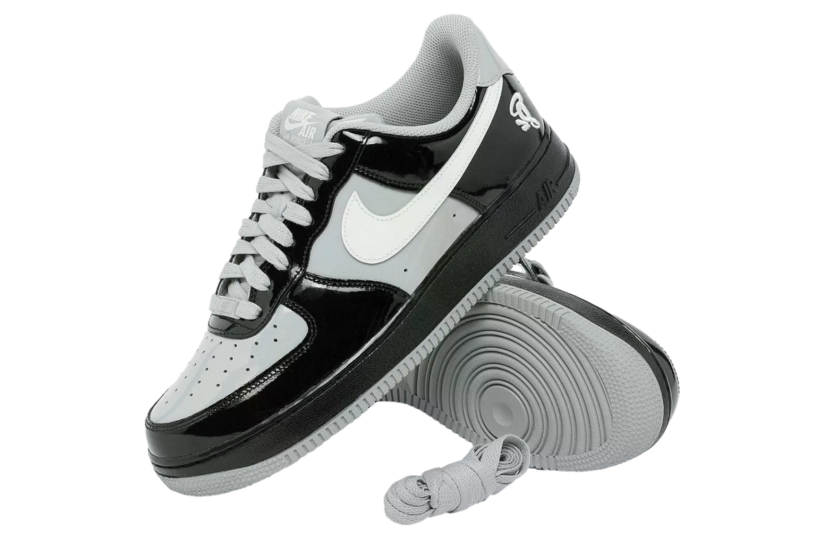Central Cee x Nike Air Force 1 Low Syna World Black / Light Smoke Grey - Image 2