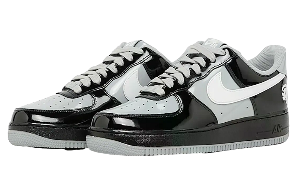 Central Cee x Nike Air Force 1 Low Syna World Black / Light Smoke Grey - Image 3