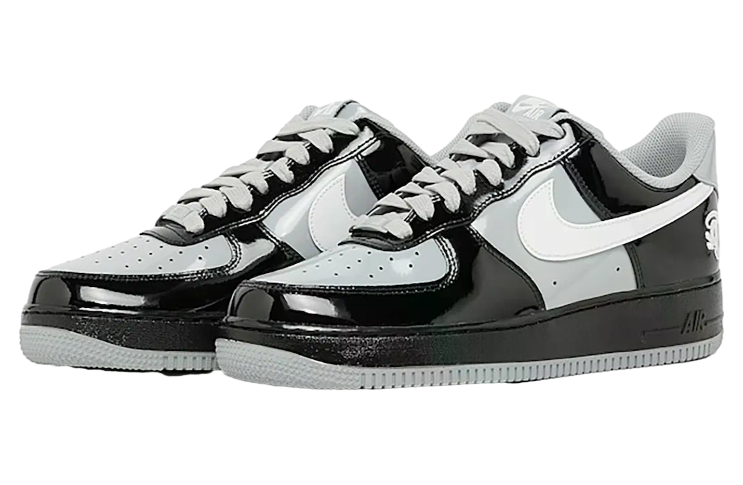 Central Cee x Nike Air Force 1 Low Syna World Black / Light Smoke Grey - Image 3