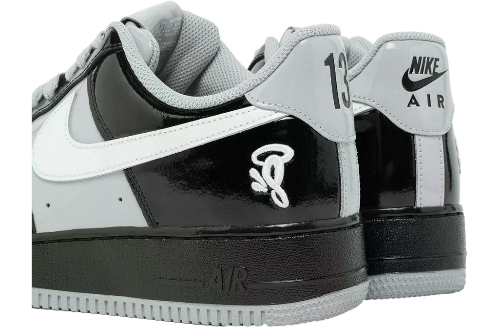 Central Cee x Nike Air Force 1 Low Syna World Black / Light Smoke Grey - Image 6
