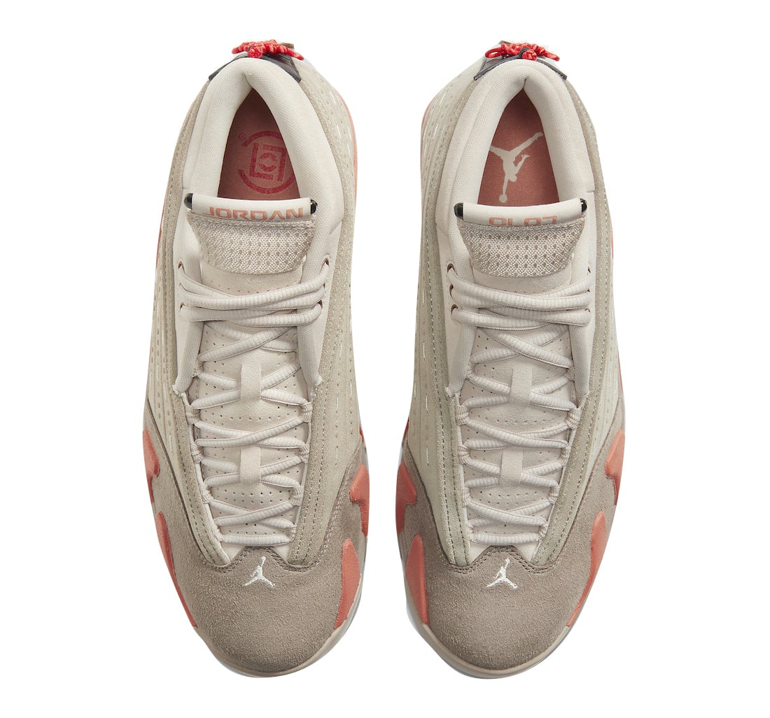 CLOT x Air Jordan 14 Low Terracotta - Image 4