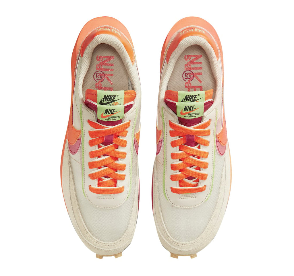 Clot x Sacai x Nike LDWaffle Orange Blaze - Image 4