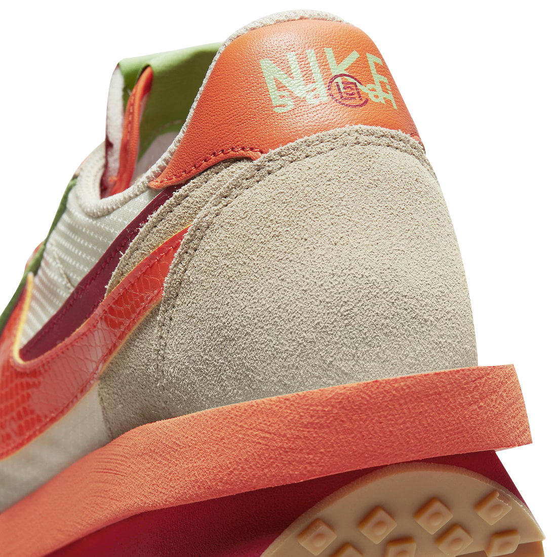 Clot x Sacai x Nike LDWaffle Orange Blaze - Image 10