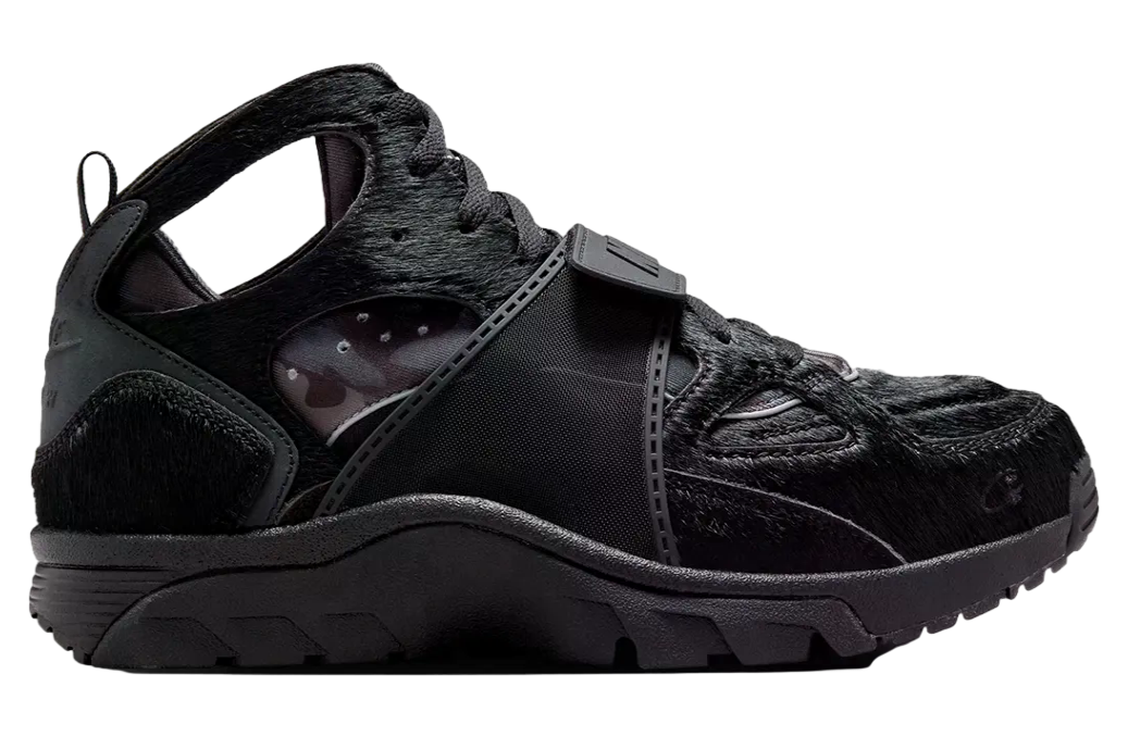 Corteiz x Nike Air Trainer Huarache Black / White - Image 2