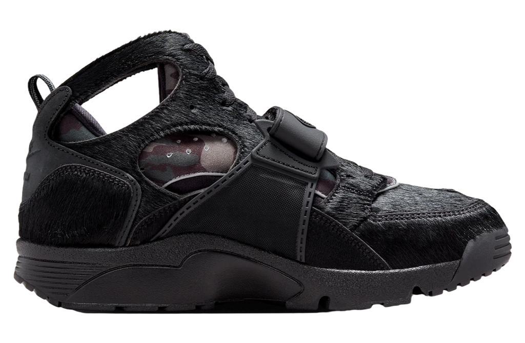 Corteiz x Nike Air Trainer Huarache Black / White - Image 3