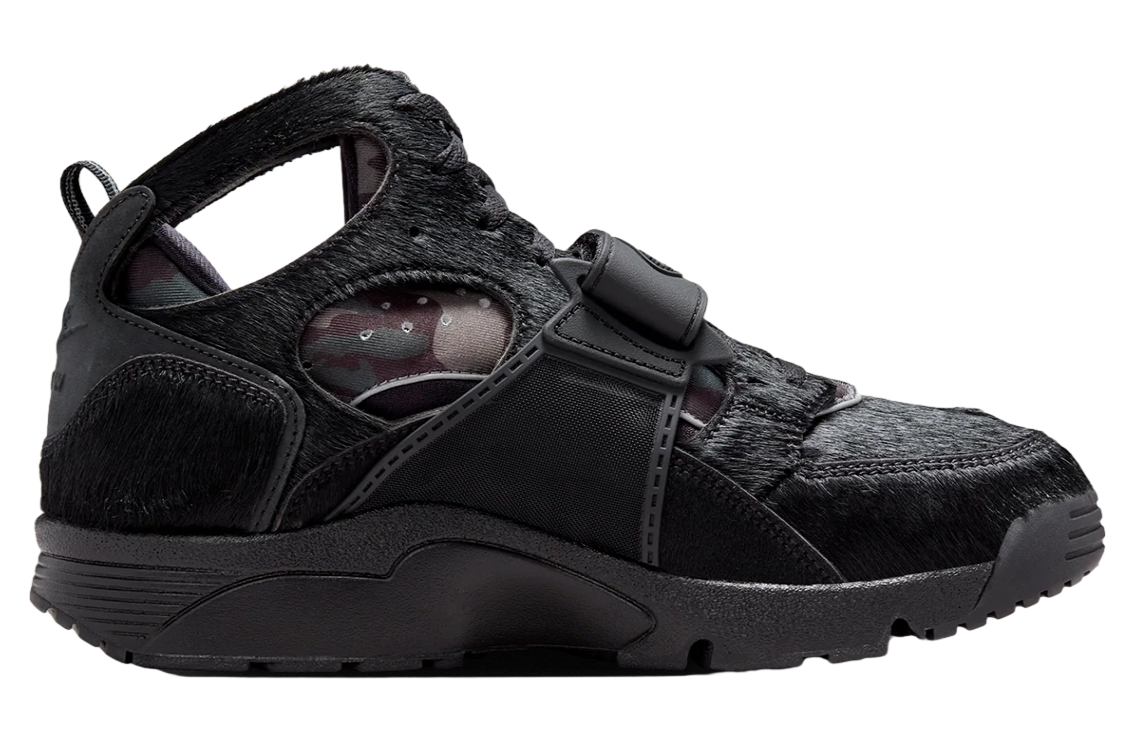 Corteiz x Nike Air Trainer Huarache Black / White - Image 3