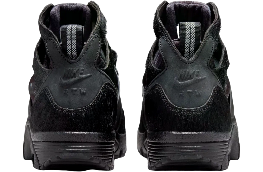 Corteiz x Nike Air Trainer Huarache Black / White - Image 6