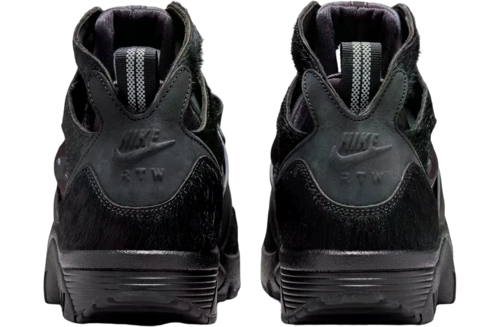Corteiz x Nike Air Trainer Huarache Black / White - Image 6