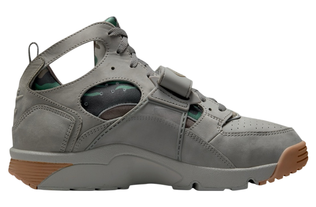 Corteiz x Nike Air Trainer Huarache Flat Pewter / White - Image 3