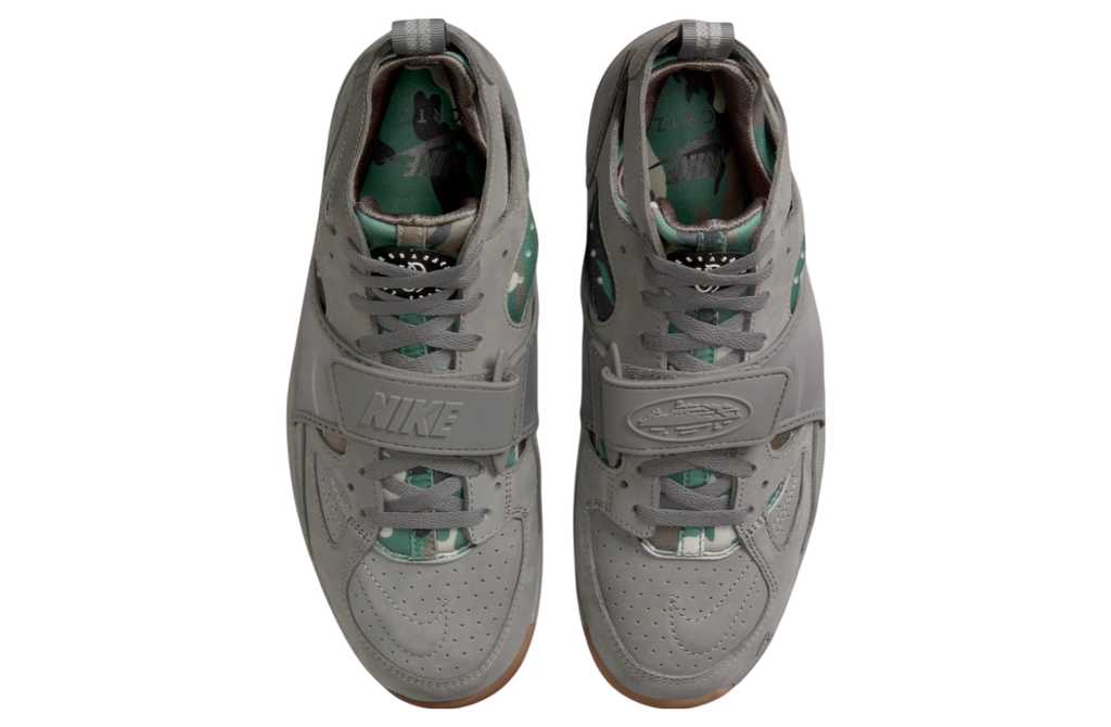 Corteiz x Nike Air Trainer Huarache Flat Pewter / White - Image 4