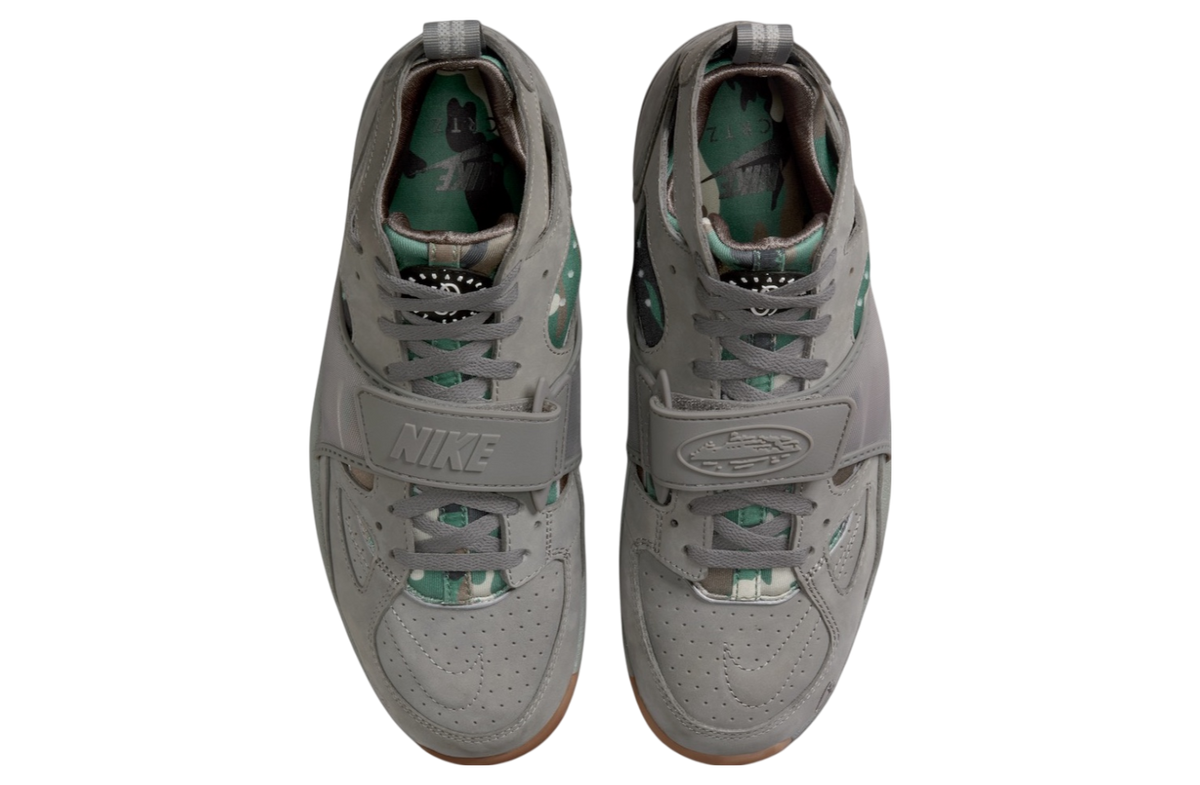 Corteiz x Nike Air Trainer Huarache Flat Pewter / White - Image 4