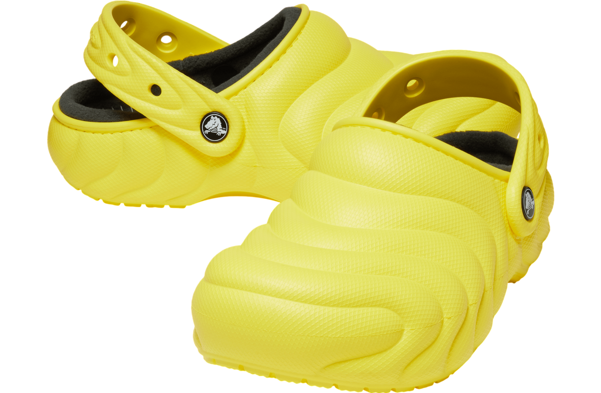 Crocs Classic Lined Overpuff Clog Cyber Yellow - Image 2