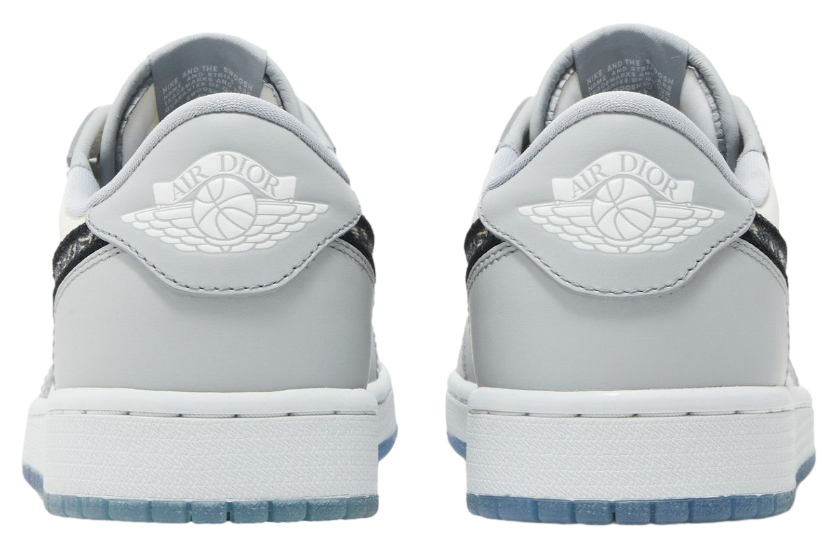 Dior x Air Jordan 1 Low Wolf Grey / Sail - Image 6