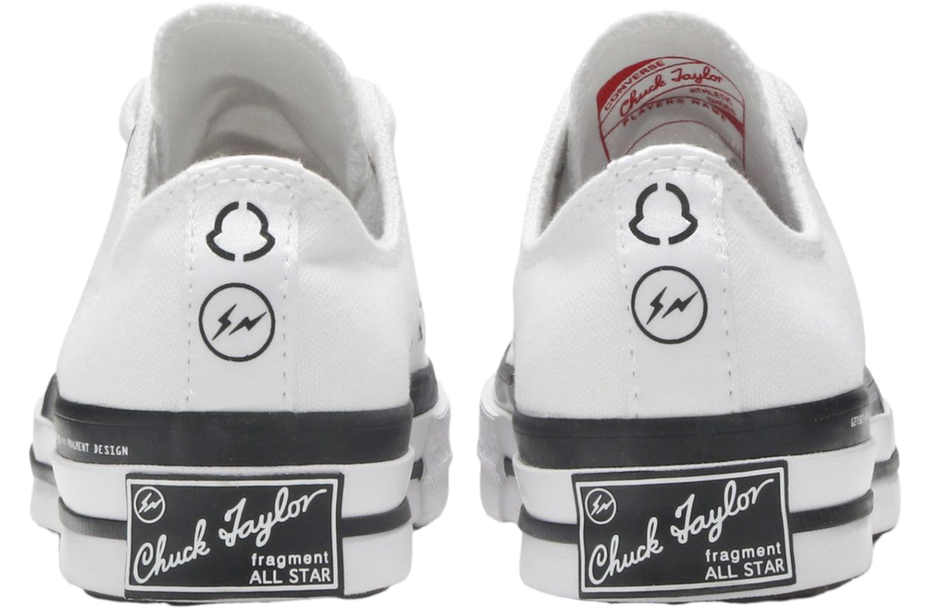 Fragment Design x Moncler x Converse Chuck 70 Low White - Image 4