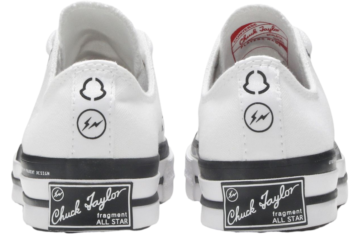 Fragment Design x Moncler x Converse Chuck 70 Low White - Image 4