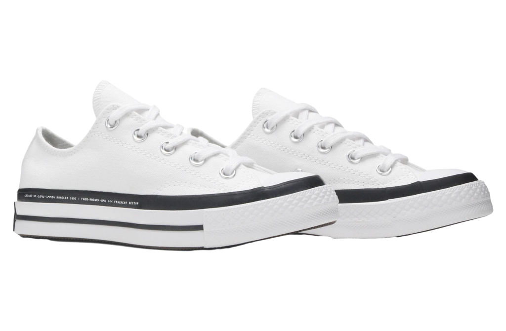 Fragment Design x Moncler x Converse Chuck 70 Low White - Image 5