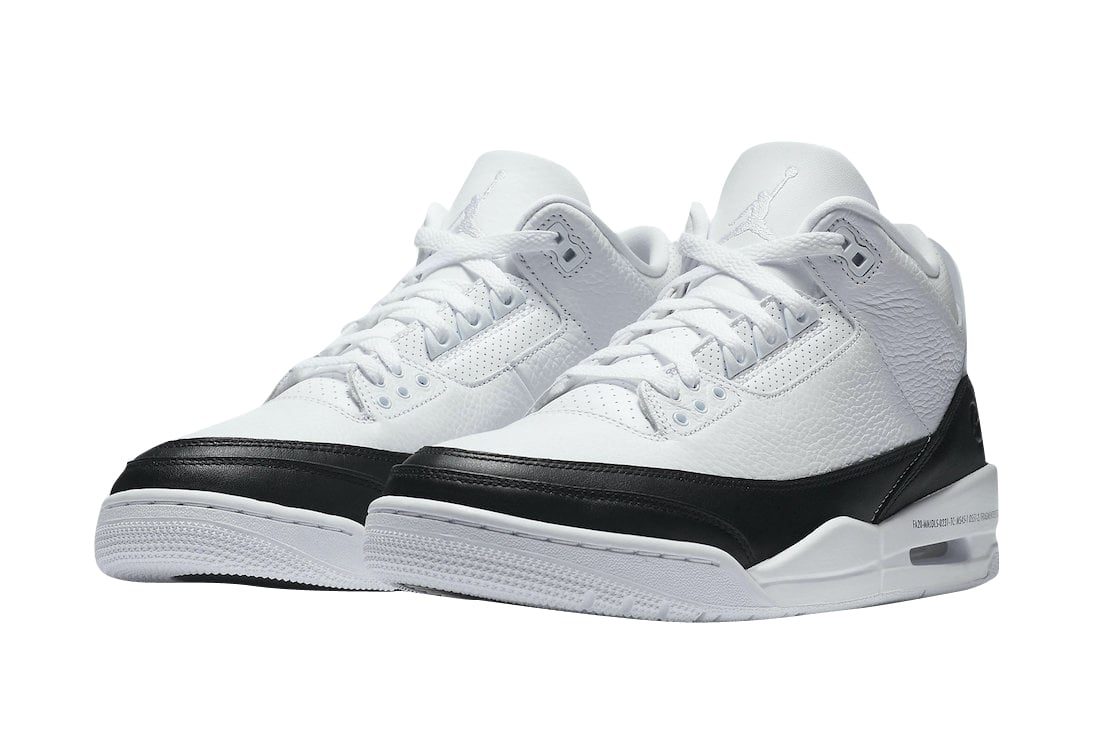 fragment x Air Jordan 3 White Black - Image 2