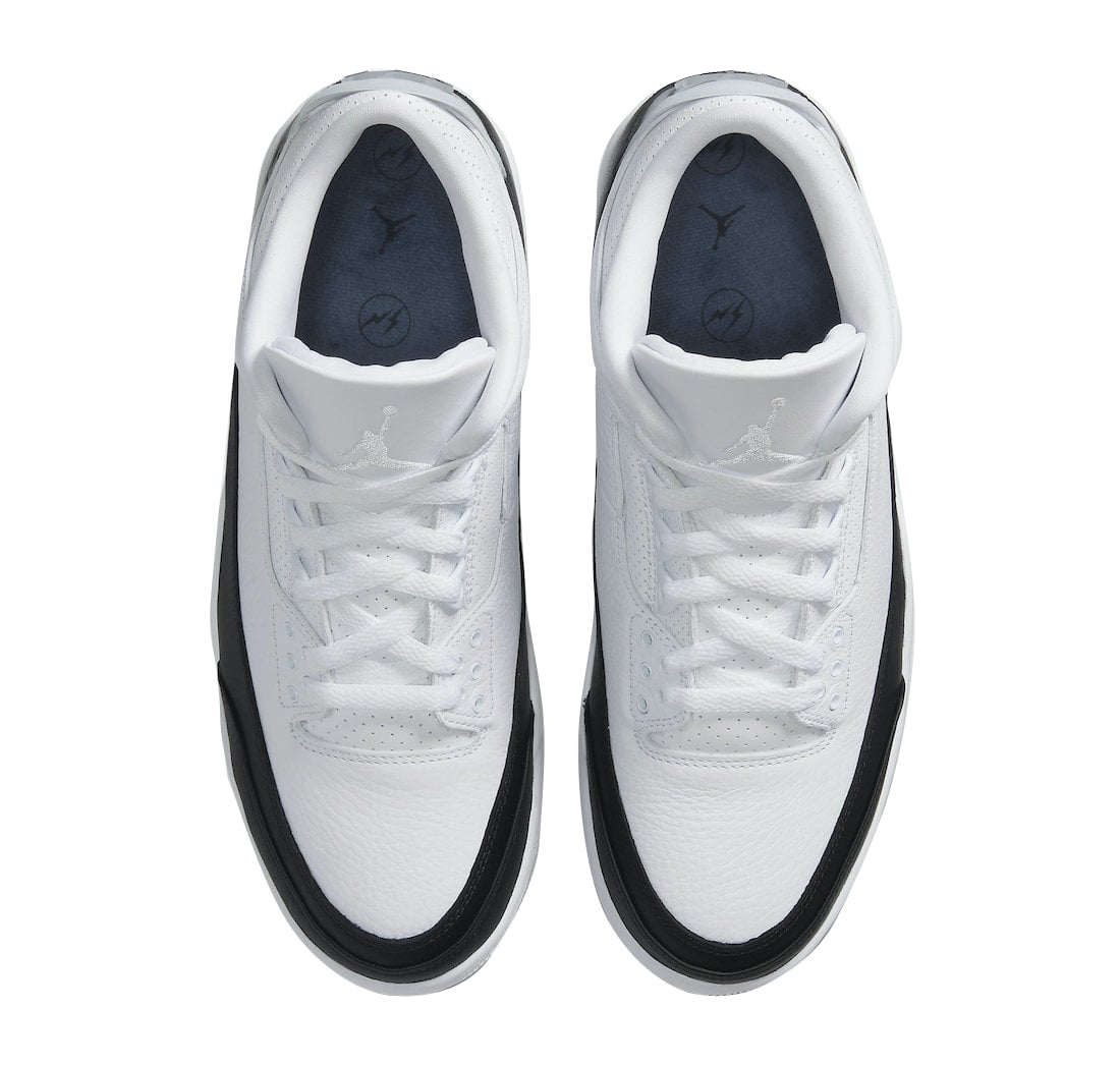 fragment x Air Jordan 3 White Black - Image 4