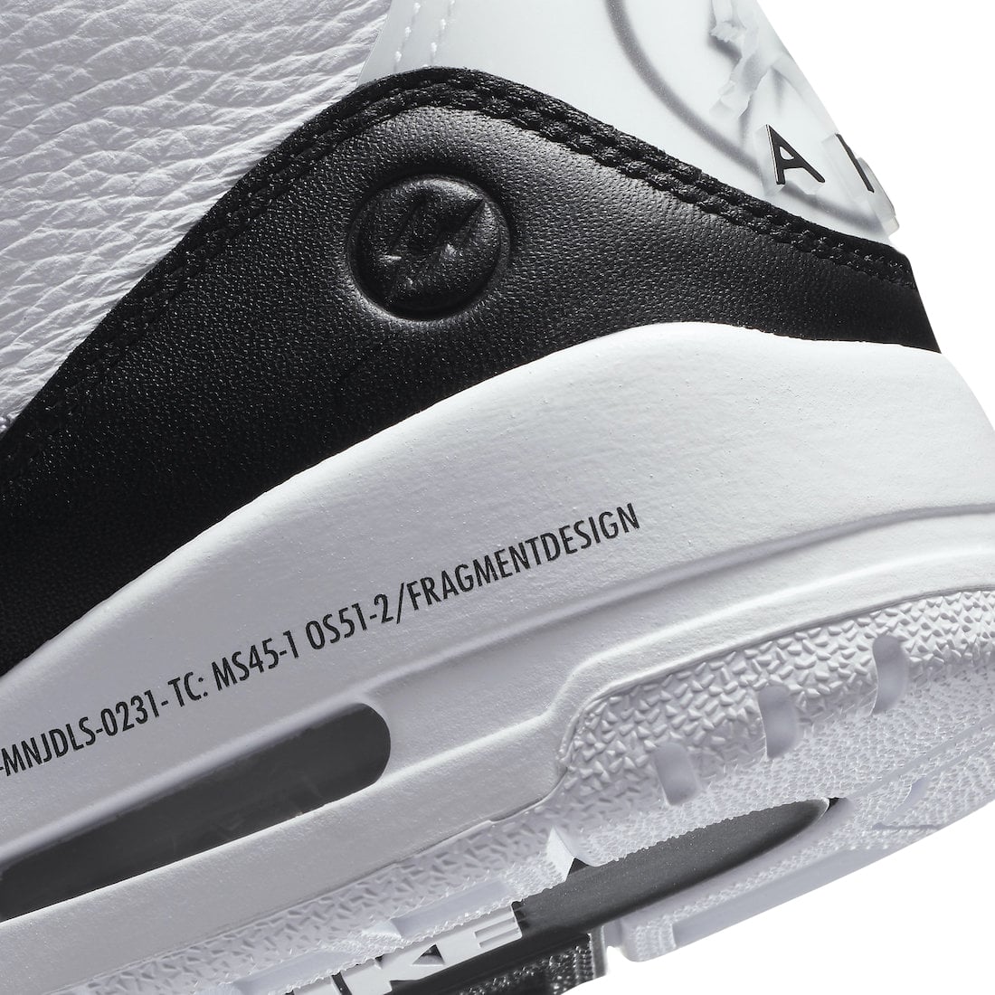 fragment x Air Jordan 3 White Black - Image 8