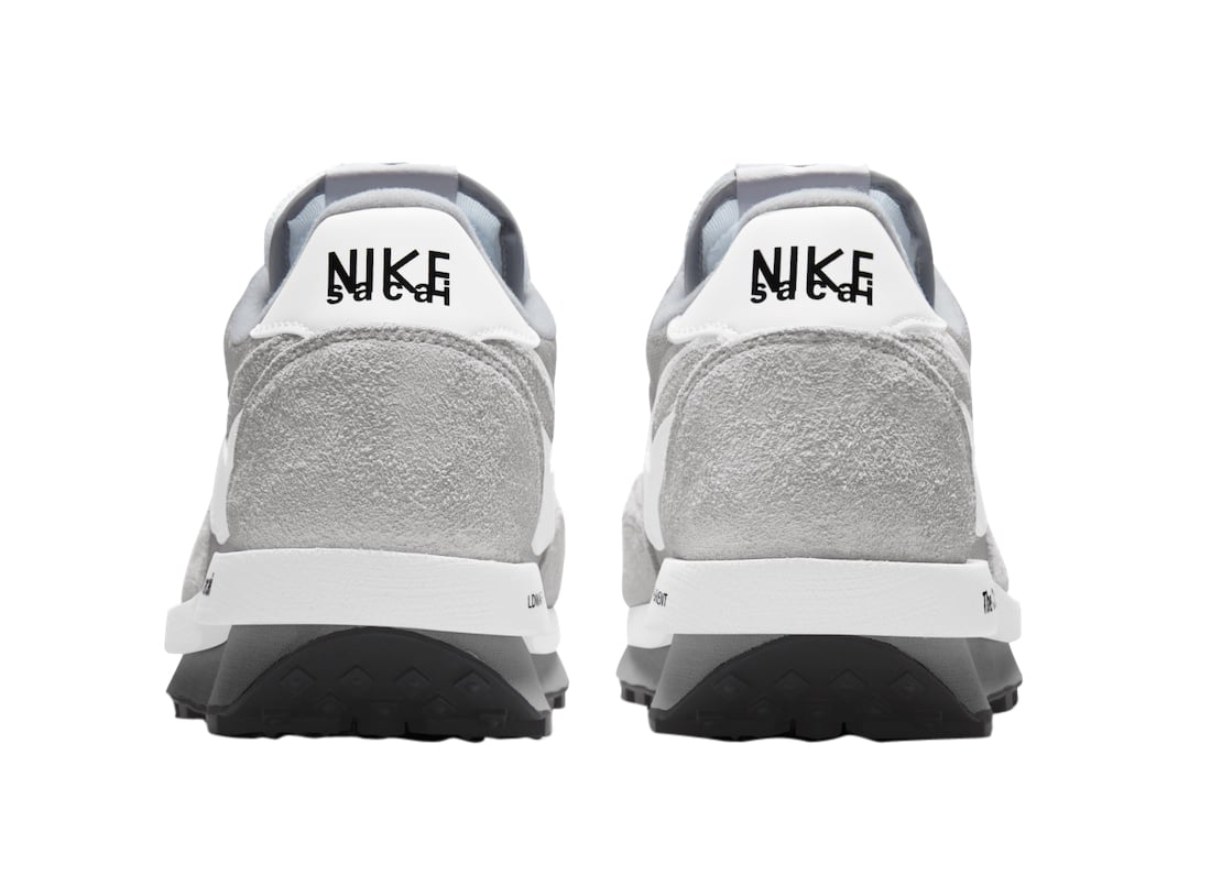 fragment x sacai x Nike LDWaffle Light Smoke Grey - Image 5