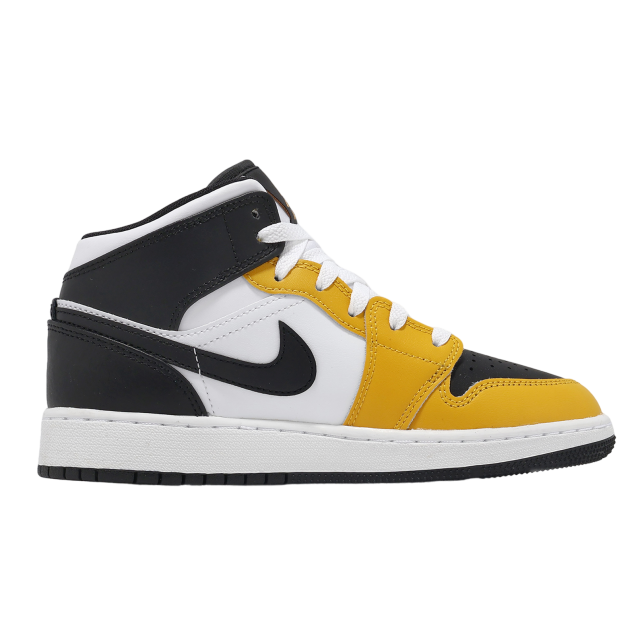 Jordan 1 Mid Yellow Ochre GS Yellow Ochre / White - Image 2