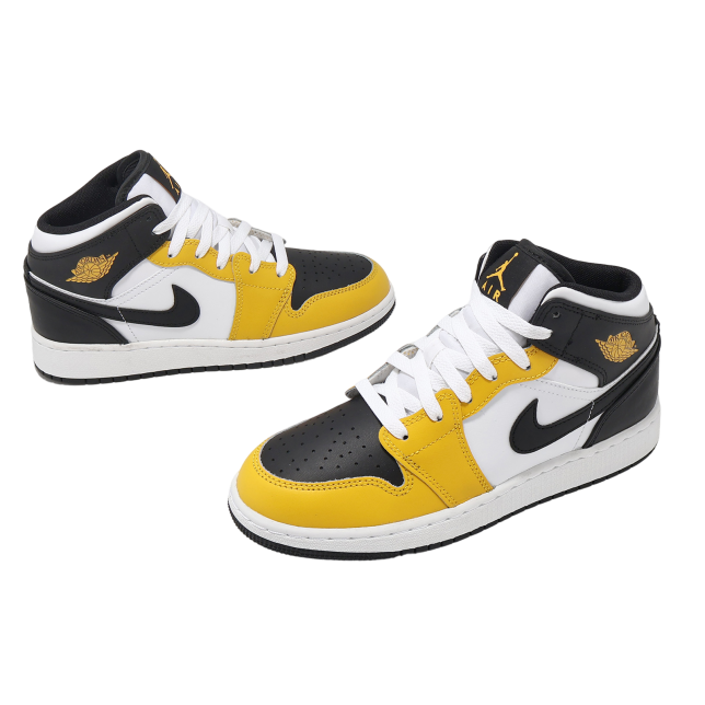 Jordan 1 Mid Yellow Ochre GS Yellow Ochre / White - Image 6