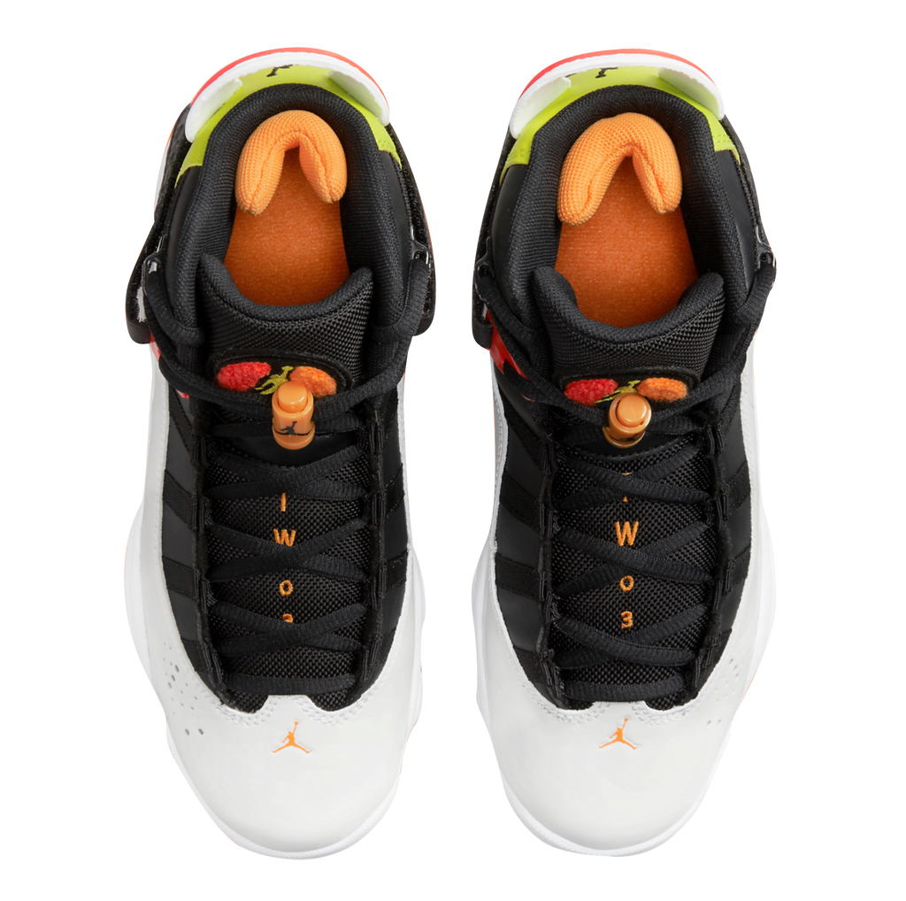 Jordan 6 Rings GS Black White Neon - Image 4