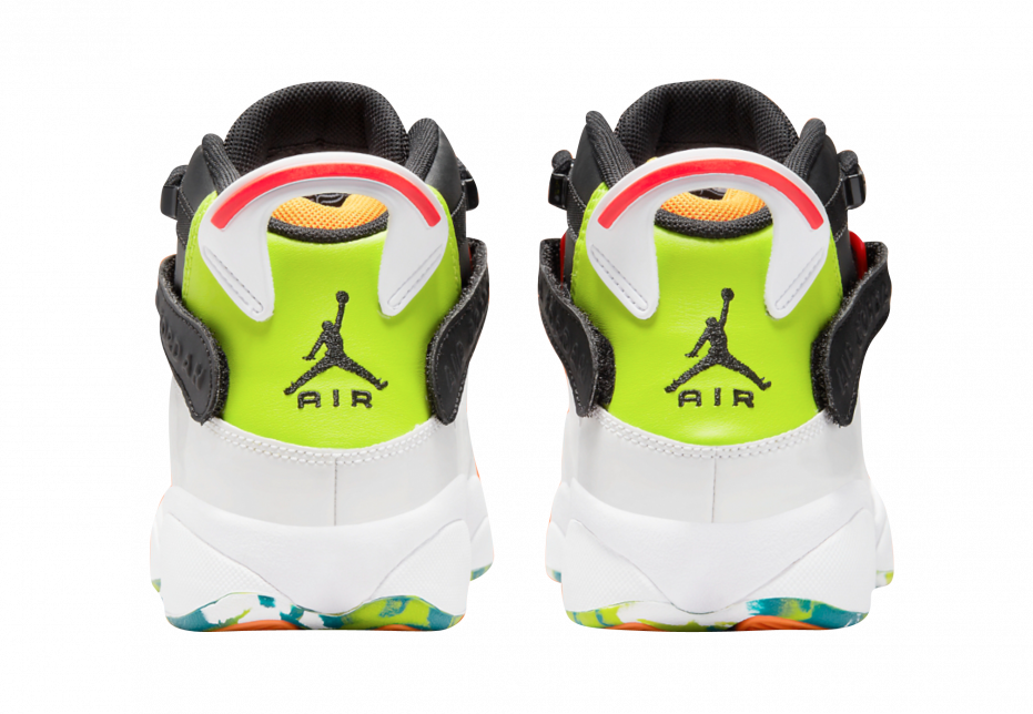 Jordan 6 Rings GS Black White Neon - Image 5
